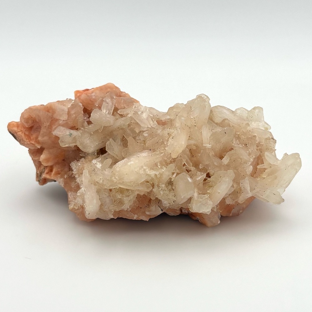 Stilbite Crystal Cluster Sparkly Peach Zeolite Matrix Raw Specimen Meditation